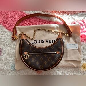 Authentic Louis Vuitton Loop Handbag Purse Hobo Crossbody bag